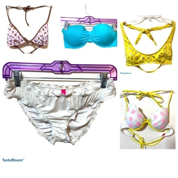 VICTORIAS SECRET lot 5 Bikini Tops Bottoms Mixed - Picture 1 of 7